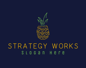 Sweet Pineapple Fruit  logo design