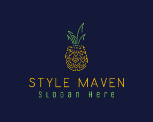 Sweet Pineapple Fruit  logo design