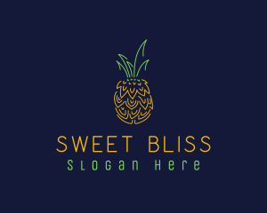 Sweet Pineapple Fruit  logo design