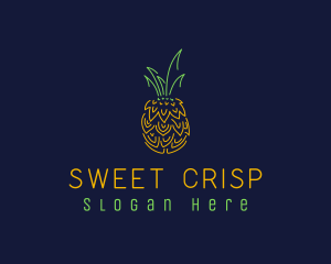 Sweet Pineapple Fruit  logo design