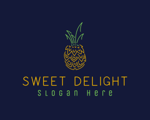 Sweet Pineapple Fruit  logo design