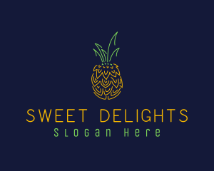 Sweet Pineapple Fruit  logo design