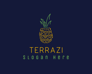 Sweet Pineapple Fruit  logo design