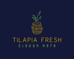 Sweet Pineapple Fruit  logo design