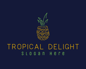 Sweet Pineapple Fruit  logo design