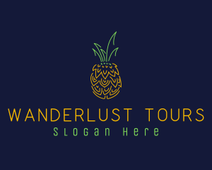 Sweet Pineapple Fruit  logo design