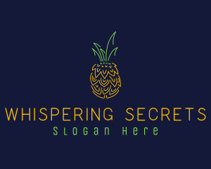 Sweet Pineapple Fruit  logo design