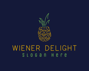 Sweet Pineapple Fruit  logo design