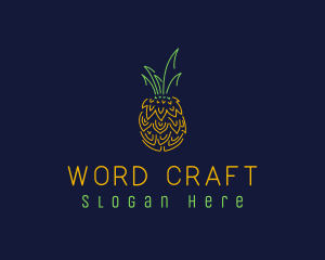 Sweet Pineapple Fruit  logo design