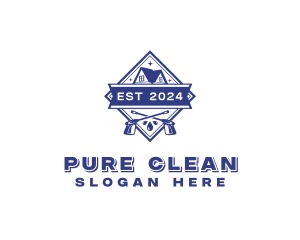 Pressure Washer Cleaning logo design