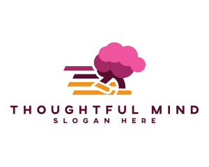 Thinking - Speed Learning Brain logo design