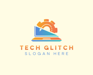 Tech Laptop Computer logo design