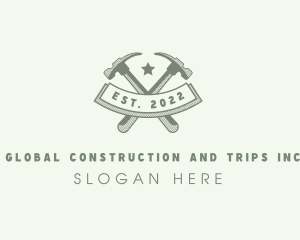 Hammer - Carpentry Hammer Tool logo design