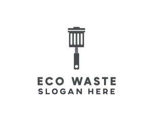 Waste - Spatula Trash Bin logo design