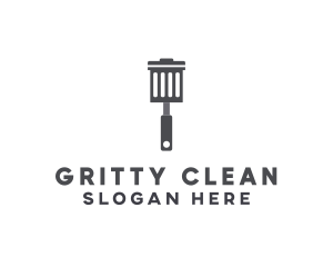 Dirty - Spatula Trash Bin logo design