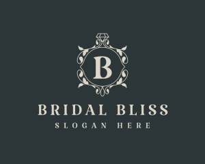 Bride - Floral Wreath Wedding Planner logo design