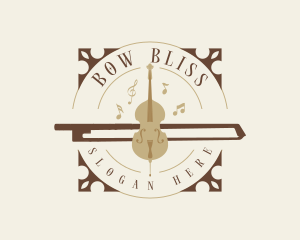 Bow - Musical Violin Bow logo design