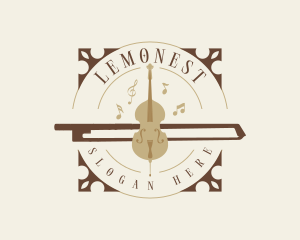 Virtuoso - Musical Violin Bow logo design