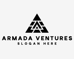 Pyramid Company Letter A logo design