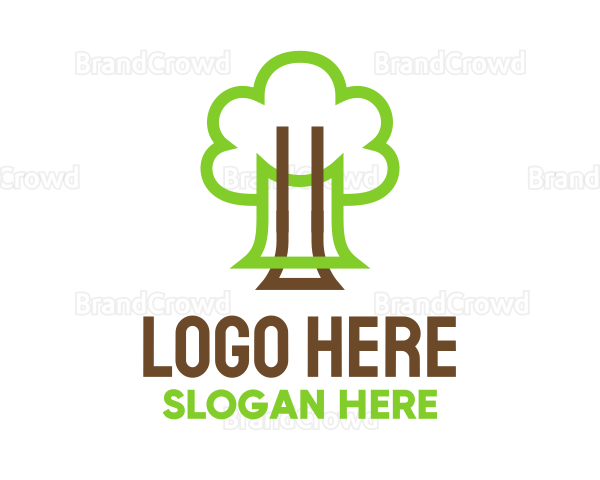Monoline Tree Orchard Logo