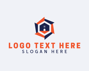 Home Inspection - Hexagon Home Realtor logo design