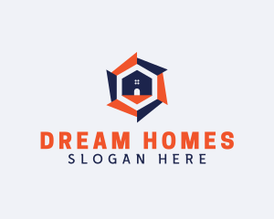 Hexagon Home Realtor logo design