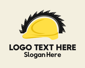 Repair - Hard Hat Saw Blade logo design