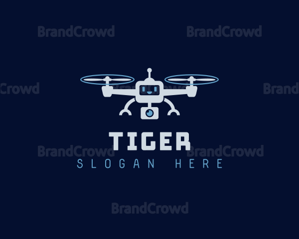 Robot Camera Drone Logo