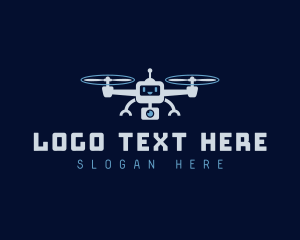 Surveillance - Robot Camera Drone logo design