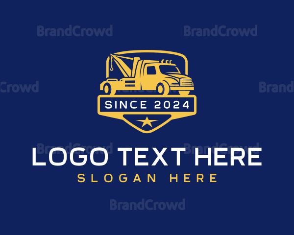 Trucking Cargo Logistics Logo