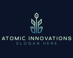 Eco Plant Tech Startup logo design