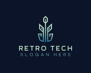 Eco Plant Tech Startup logo design