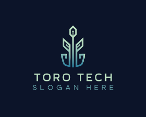 Eco Plant Tech Startup logo design