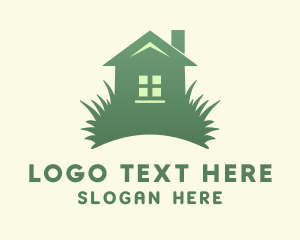 Lawn - Grass Yard House logo design