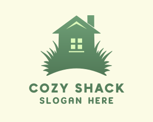 Shack - Grass Yard House logo design