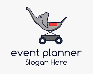 Elephant Baby Stroller Logo