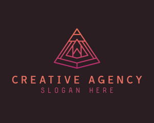 Agency - Abstract Pyramid Agency logo design