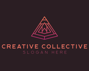 Abstract Pyramid Agency logo design