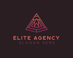 Abstract Pyramid Agency logo design