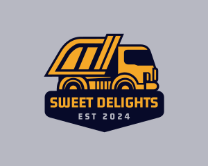 Truckload - Dump Truck Vehicle logo design