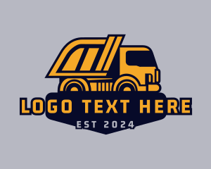 Truck - Dump Truck Vehicle logo design