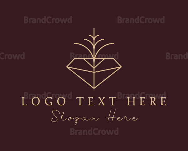 Elegant Gemstone Diamond Logo