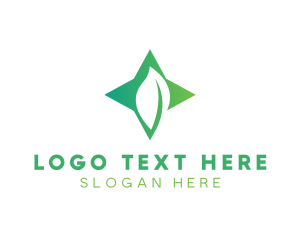 Leaf - Star Leaf Plant logo design