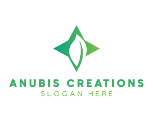 Star Leaf Plant logo design