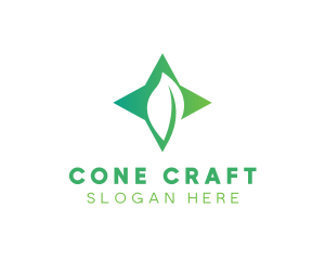 Star Leaf Plant logo design