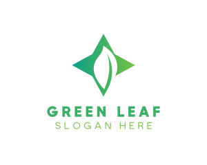 Leaf - Star Leaf Plant logo design