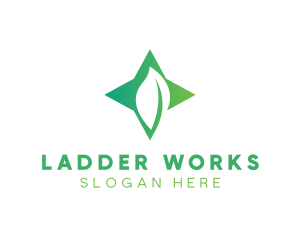 Star Leaf Plant logo design