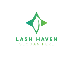 Star Leaf Plant logo design