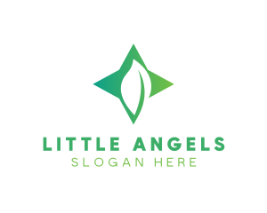 Star Leaf Plant logo design