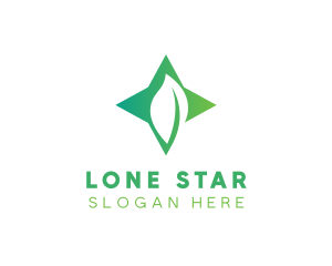 Star Leaf Plant logo design